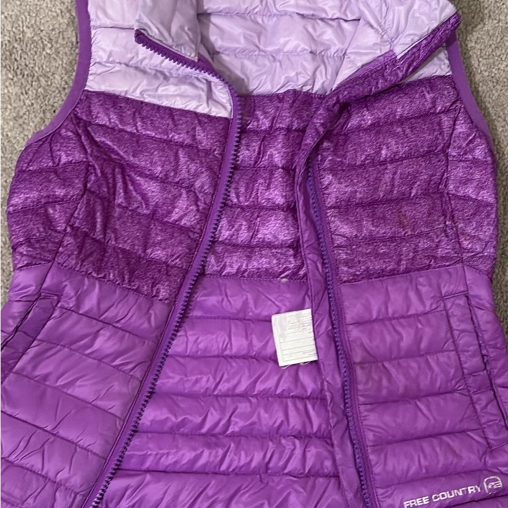 Free Country Kids' Purple Puffer Vest